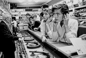 Record store. 1950s.